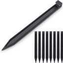 Landscape Stakes 60 Pack, 10 Inch Garden Landscape Anchoring Stakes for Terrace Board, Landscape Edging Coil, Grass Barrier, Bender Board, Garden Liner