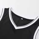 YWIES Plain Basketball Jersey, Blank Team Uniform, Hip Hop Hipster Short Sleeveless Active Shirts (Black, XL)