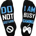 Folouse Mens Valentines Day Gifts for Him Boyfriend Husband, Easter Basket Stuffers for Teens Boys, Funny Gaming Socks Pack Of 2