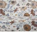 MIFXIN Armless Futon Slipcover Folding Sofa Cover Stretch Elastic Washable Fabric Couch Sofa Bed Furniture Protector Slip Cover for Living Room Kids Pets (Floral Khaki)