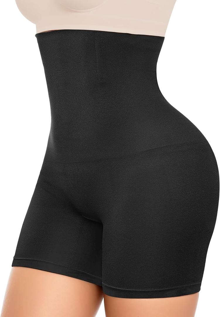 Tummy Control Shapewear Shorts for Women, High Waisted Body Shaper Seamless Shorts Underdress Thigh Slimmers (3X-Large, A-high Waist-black)
