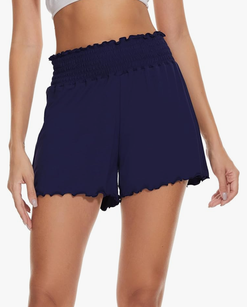 WiWi Viscose from Bamboo Pajama Shorts for Women Soft Sleep Boxers High Waisted Lounge Short Pj Bottoms M