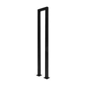 Hand Rails Steps, Matte Black U Shaped Handrails for Indoor Stairs, Non-Slip Stair Railing Industrial Wrought Iron Railing for Stairs, Balcony, Garden - Indoor/Outdoor(Size 39"x7")
