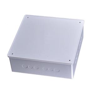 12" x 12" x 4" PVC Plastic Junction Box with Pre Molded 3/4" & 1" Punch in Holes Waterproof Electrical Boxes Project Junction Conduit Box for Electrical Outdoor Enclosure