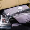 Car Seat Covers Full Set, Leather Car Seat Cushion, Ultra-Thin Breathable Materials, Suitable for Most Car SUV/Truck/Sedan/Automotive (Purple + Black, Five-Piece)