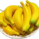 15pcs Fake Individual Banana, Artificial Yellow Bananas Lifelike Simulation Fake Fruit Home House Kitchen Decoration
