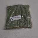 decorUhome Christmas Chenille Soft Throw Pillow Covers 18x18 Set of 2, Farmhouse Velvet Neutral Decorative Euro Fall Pillow Covers with Stitched Edge for Couch Sofa Bed Home Decor, Forest Elf