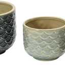 Decorative Stoneware Owl Containers