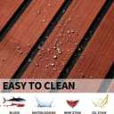 Fullfire EVA Foam Boat Flooring, Faux Teak Marine Boat Decking Sheet with Self-Adhesive Deck Carpet for Bass Boat Jon Boat Pontoon RV Kayak Floor 94" x 47"/35"/15"