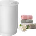 Bucket Towel Warmer, Luxury Towel Warmer Bucket, Large 20L White Hot Towel Warmer for Bathroom, Auto Shut Off, Fits Two Up to Oversized Towels, Bathrobes, Blankets, 4 Heating Modes
