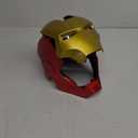 Open/Close Wearable Helmet with Eyes Glowing for Kids and Teens Mask Costume and Role-Play Dress Up (Red-gold)