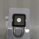 Fingerprint Padlock, Pothunder Smart Padlock, Locker Lock, Fingerprint Lock with APP Unlock, USB Rechargeable, Suitable for Gym Locker, Door(Black)