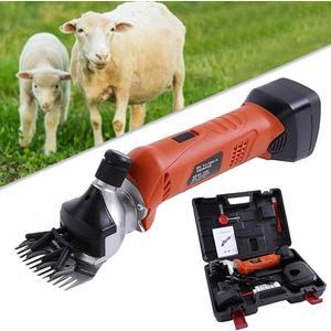 200W Electric Clipper Wool Shearing Sheep Shears Animal Wool Grooming Hair Grooming Shearing Pet & Livestock HQ Sheep Shears Electric Clipper Goats Battery Capacity 6500mAh