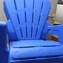 Little Tikes Kids Garden Chair 2 Pack in Blue, Outdoor Toddler Activity Adirondack Chairs for Picnic, Garden, Patio, Backyard & Beach, Outdoor Chair Set
