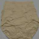 ASIMOON Tummy Control High Waisted Underwear for Women Cotton Plus Size Full Coverage Panties Ladies Briefs 4Pcs Small