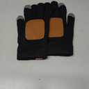 Gloves for Cold Weather Men,Thermal Winter Gloves with Touchscreen Fingers,Fleece Warm Gloves for Women (Black, L)