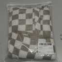 SOLY HUX Women's Checkered Sweater Long Sleeve Ribbed Knit Drop Shoulder Pullover Crop Tops, Medium