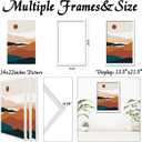 White 14x22 Picture Frame Set of 3, High Transparent Frame for 14 By 22 Photo Collage Canvas Poster Size Wall Mount and Tabletop Horizontally Vertically (White, 14 x 22 inches)