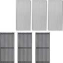 17'' Emitter Plate & Grill Grate for Charbroil Grill Replacement Parts 463242516 463242515 463367016 466242615 466242516 466242616 463346017 for Charbroil TRU Infrared 3-Burner Grills Parts