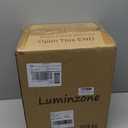 18" Outdoor Exterior Wall Lantern Sconce Modern Farmhouse Wall Fixtures Lantern Porch Light Wall Mount Lighting Black Finish with Sended Glass for Outdoor Front Door, Garage, Patio (17.6 IN-Seeded Glass-up)