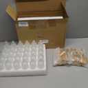 Roshtia 30 Pcs 3.4 oz/ 100 ml Gold Glass Spray Bottle Refillable Frosted Perfume Atomizer Clear Decorative Empty Bottles with Fine Mist Sprayer Pump for Face Body Travel