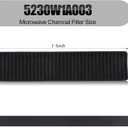 3 Pack Grease Filter & Charcoal Filters Set for Microwave Filter Replacement Combo Compatible with LG LMV2031ST, LMV2031BD, LMHM2237ST, LMH2235ST & More (5230W1A012B & 5230W1A003A)