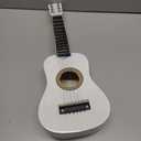 21 Inch Guitar Small Acoustic Guitar for Beginners 6- String Wooden Guitar White