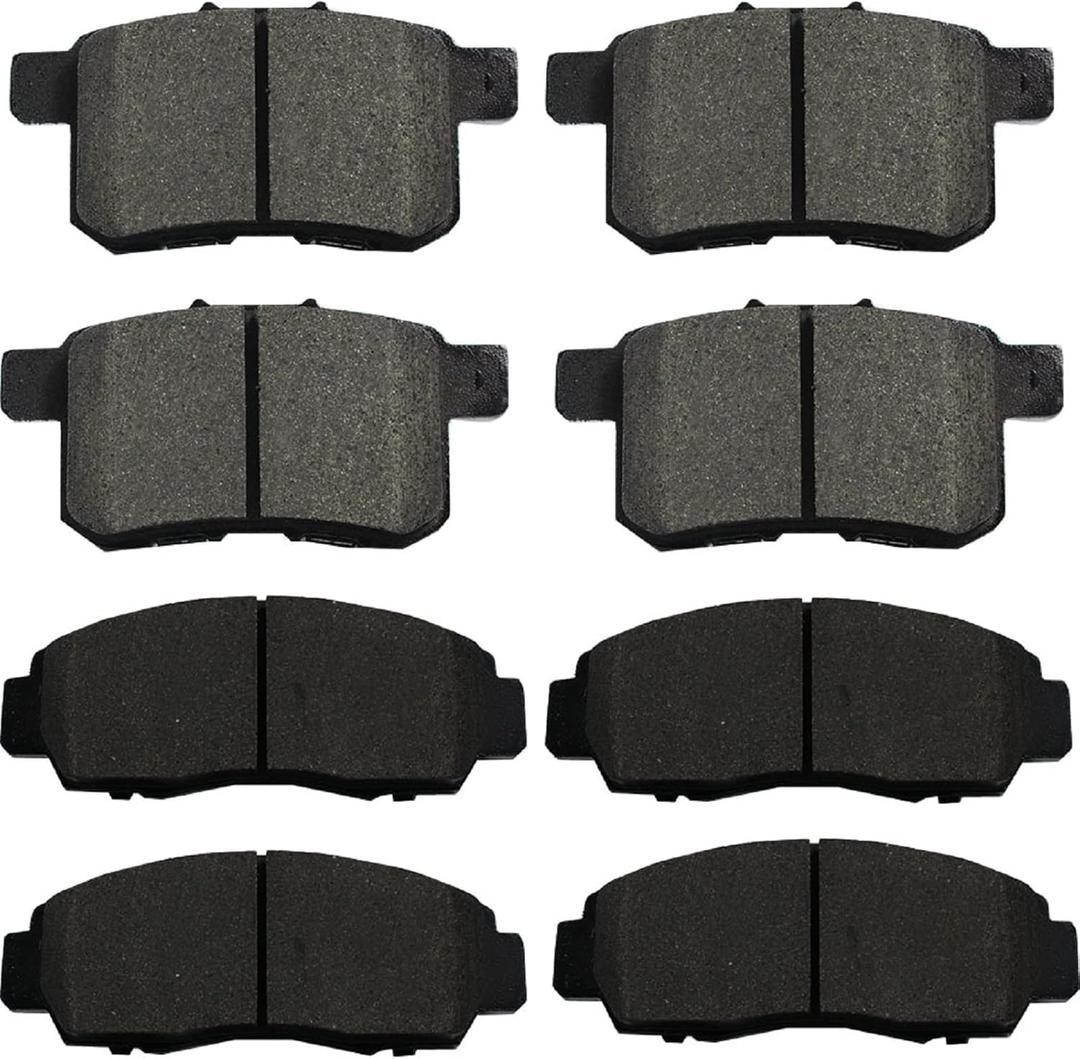 SIPAUTEC-Front and Rear Brake Pads 4-Wheel Set Ceramic Disc Brake Pads Replacement For 2008/2009/2010/2011/2012 Honda Accord EX,EX-L