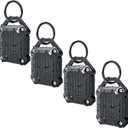 Dovick- Waterproof Airtag Keychain Holder Case 4 Pack,Screw Full Cover Compatible with Apple Air Tag Tracker Key Ring