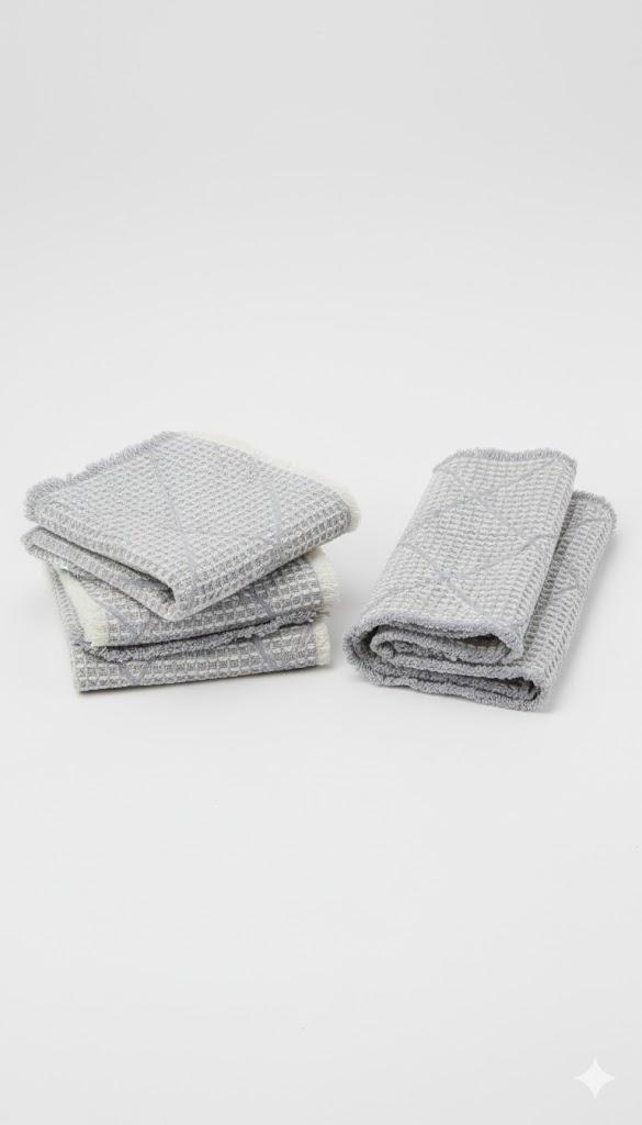 Set of 2 Waffle Bathroom Rugs, Boho Bath Rugs Non Slip Washable, Super Absorbent Bath Mats, Ultra Soft Rubber Backed Shower Mats for Bathroom Floor, Tub and Shower, Dark Grey, 18x30 Inch 20"x 45"