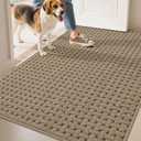 Door Mat Indoor Entrance 36"x60", Non-Slip Entryway Rugs, Beige