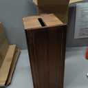 Large Cable Management Box, Burnt Wood Cord Organizer Box for Desk, Floor, Office to Hide Extension Cords Power Stripes Surge Protectors Chargers Wires