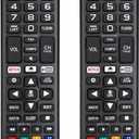 Universal Remote Control for LG TV Remote,Compatible with All Models for LG Brand, with Netflix Prime Video Shortcut ButtonsPack of 2