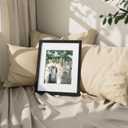 Vittanly 11x14 Picture Frame, Display Pictures 8x10 with Mat or 11x14 without Mat, Photo Frame for Wall Mounting, Black, 1 Pack