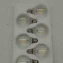 ENERGETIC SMARTER LIGHTING Dimmable LED Edison Light Bulb, G25 (G80) Globe Shape, Clear Glass, 40 Watt Equivalent, 2700K Soft White, Christmas Light, E26 Standard Base, UL Listed, 6-Pack