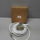 25 ft 12 Gauge Heavy Duty 3 Outlet Extension Cord Splitter with Indicator, Waterproof Outdoor Extension Cord with Multiple Outlets, 15A 1875W for Small Appliances, ETL Listed, White SJTW