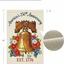 Usa 250th Anniversary Garden Flags,America Garden Flags For Outside,12x18'',Double Sided Flag For Outdoor Garden Decor (Liberty Bell)