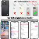 Vinich for iPhone 15 Pro Max Wallet Case with Card Holder, RFID Blocking Credit Slots Kickstand Shockproof Phone Cover Fit for iPhone 15 Pro Max 6.7" Black