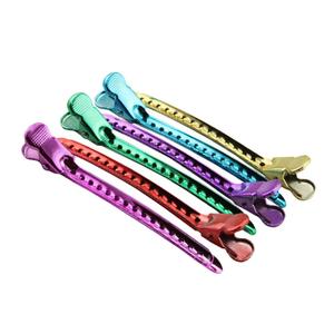 Duck Bill Clips, Metal Alligator Hair Clip Curl Hair Clamp for Women Styling, 12Pcs Random Color