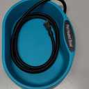 Heated Water Bowl for Dog & Cat, Outdoor Heated Dog Bowl Provides Drinkable Water & Food in Winter, Heated Pet Bowl for Outside, Smart Thermal-Dish for Rabbit, Chicken, Duck, Squirrel (96 OZ)