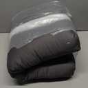 MINUPWELL Knee Pillow for Side Sleepers, 3" Leg Pillow for Side Sleeping, 100% Cotton Fabric Pillow for Between Knees While Sleeping - High Support Alternative for Relieving Leg, Back, and Knee Pain (Grey)