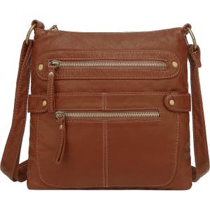 Scarleton Crossbody Bags for Women Travel Bag Purses and Handbags Multi Pocket Shoulder Bag Ultra Soft Faux Leather, H1693 (Small)