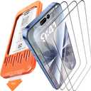 Zuskruci 3-Pack for iPhone 17 Screen Protector, 9H+ Tempered Glass, Scratch, Shatter & Drop Resistant, Smooth & Clear, Military Grade Protection, Full Coverage