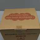 ALVABABY Baby Cloth Diaper 6 Pack with 12 Inserts One Size Cloth Diaper Covers Adjustable Washable Reusable for Baby Girls and Boys (01 Pure Color)