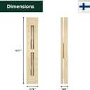 Northwood Sauna - Sauna Sand Timer - Handmade from Finnish Pine Wood - Wall-Mounted Rotating 15-Minute Hourglass with White Sand