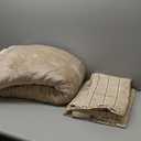 Plush Comforter Set Full Size Blue Grey, Flannel Velvet Comforter Sets 7 Pieces Bed in a Bag, Soft Warm Winter Bedding Set with Sheets, Pillowcases & Shams