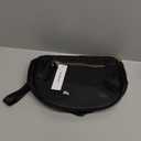 Spacious Nylon Crossbody Bag Bum Bag Handbags Wallets Purses Trendy Shoulder Bag for Women (Black)