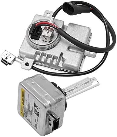 Aynaxcol 8K0941597B Xenon Light Ballast with Igniter and D3S Bulb Replacement for A3 A4 A5 A6 A7 A8 Q5 Q7 S4-S8 CC Eos for Touareg