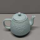 Toptier Ceramic Teapot, Large Tea Pot with Stainless Steel Infuser, Blooming & Loose Leaf Teapot for Tea Lover, Gift, Family (37 oz / 1100 ml, Blue)