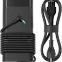 New 135W 19.5V 6.9A Laptop Charger AC Adapter Compatible with HP Spectre x360, OMEN Pavilion Gaming 15 17 ec0013dx 15-ec0751ms L15534-001 TPN-DA11 TPN-CA13 Power Supply Cord 4.5 * 3.0mm